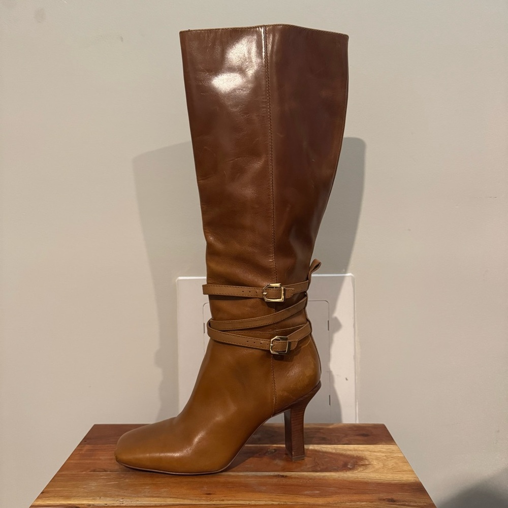 Louise et Cie Brown Leather Heeled Boots - Picture 3 of 7